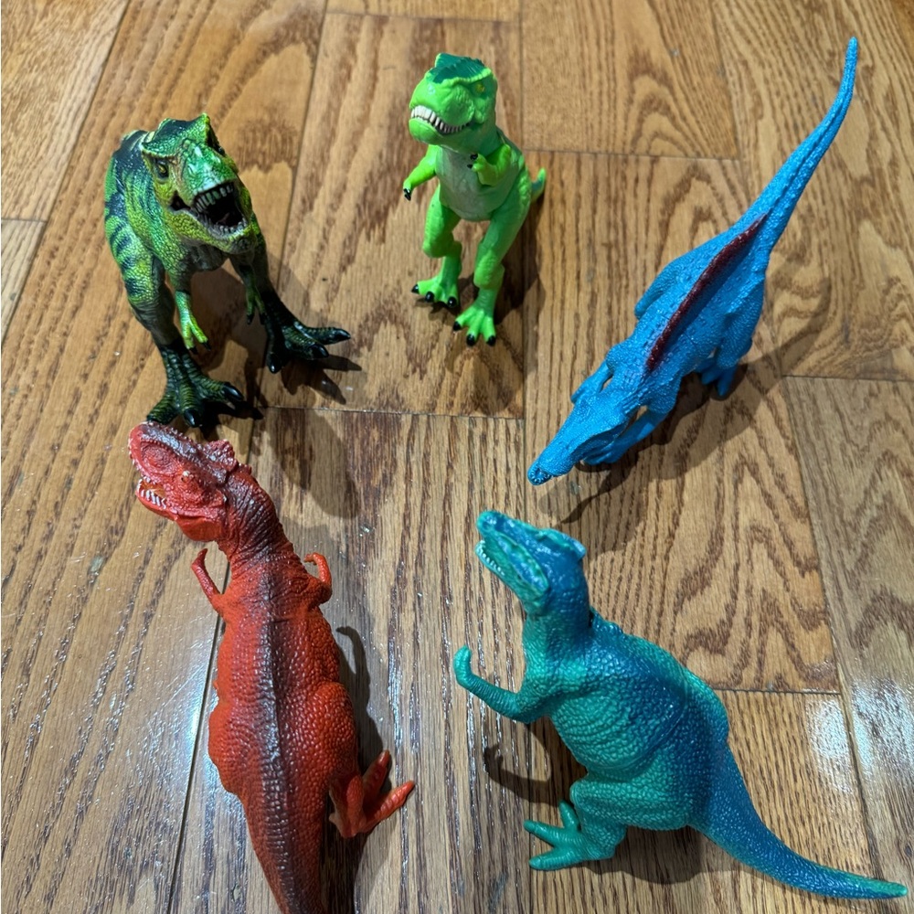 Set of five dinosaurs toy only for $15